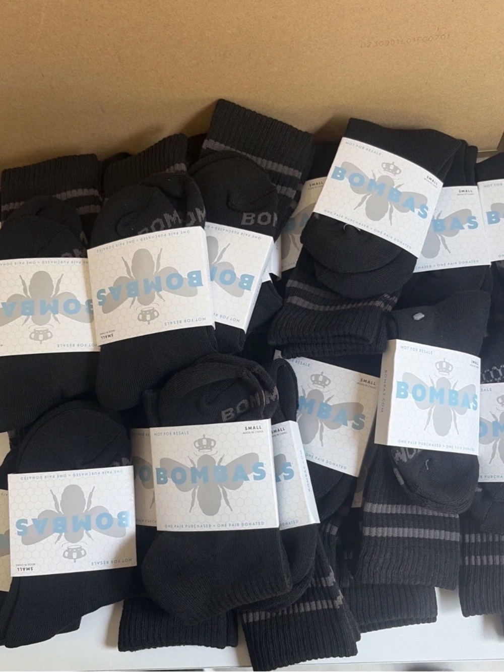 Small Bombas Crew Length Socks 25 Pairs